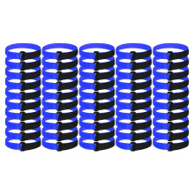 50Pcs Football Goal Net Fixing Bands Cable Tie Strap-Blue Black