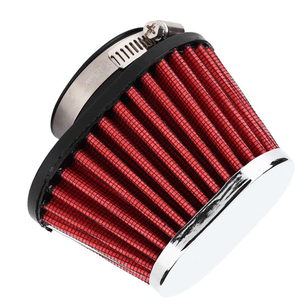Mushroom Head Engine Air Cleaner Filter 51Mm For Motorcycle Red 4251349400457