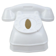 Vintage Telephone Style Tissue Box Elegant-Beige Color