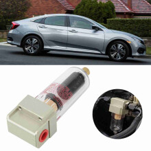 Alloy Oil Separator Reservoir for Honda Civic 1/2oz Black 11.8cm