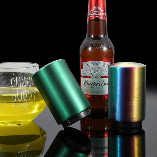 Décapsuleur magnétique, décapsuleur automatique de bière en acier inoxydable, cadeau push-pull 2