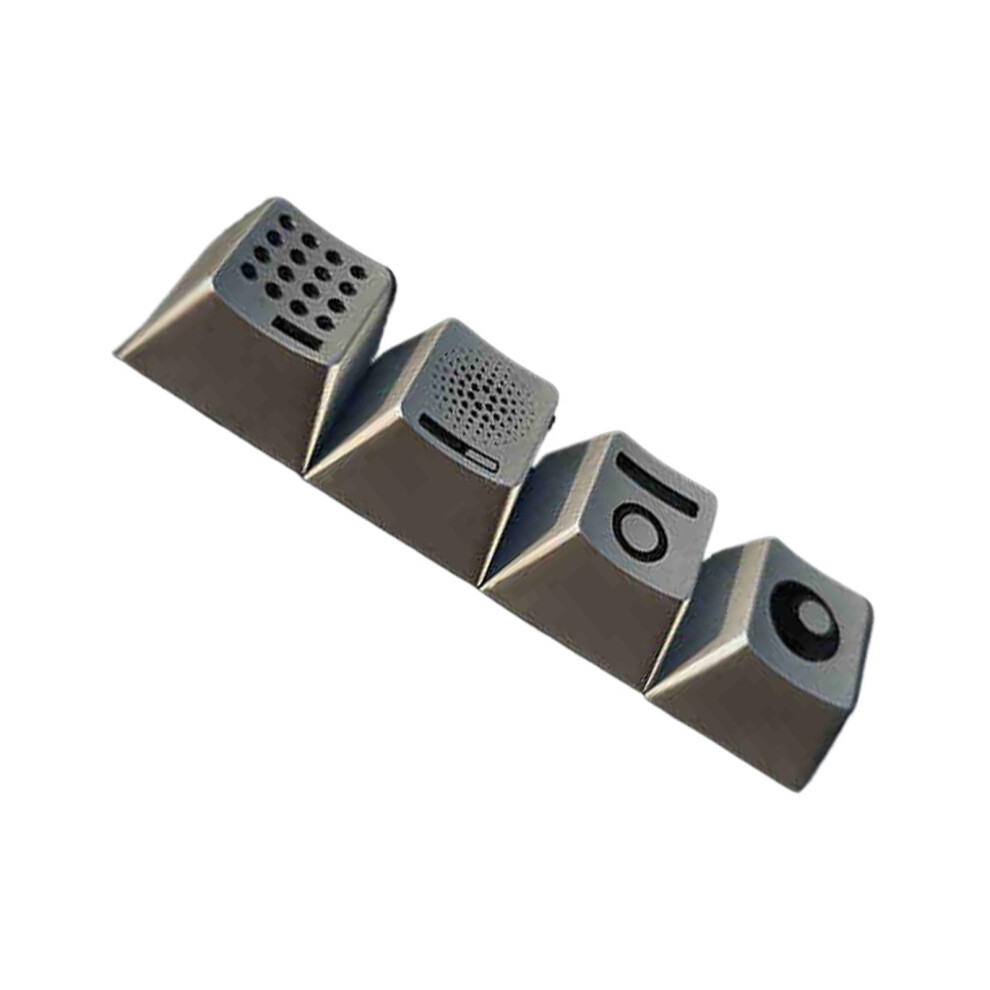 Aluminum Keycap Enamel Finish Keycaps For Mechanical- Silver 7751000095284