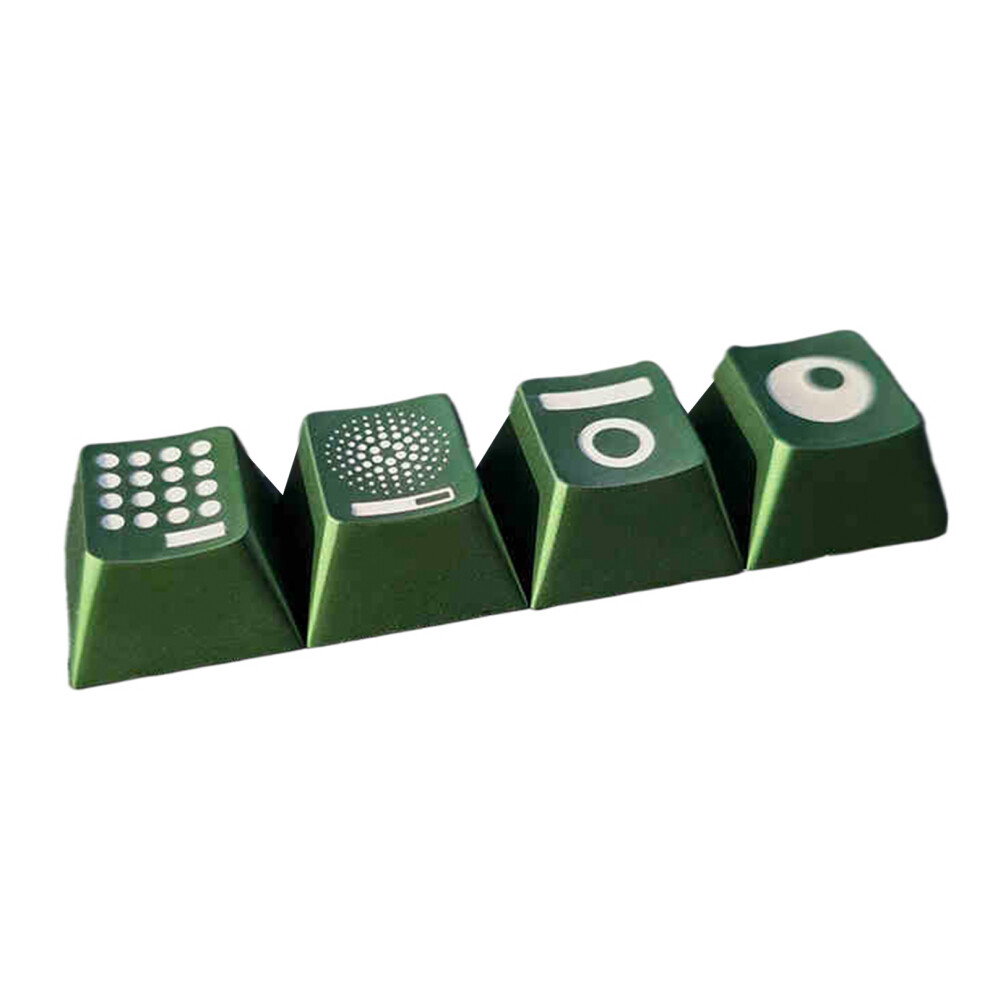 Aluminum Alloy Keycaps With Enamel Coating For- Green 7751000095192