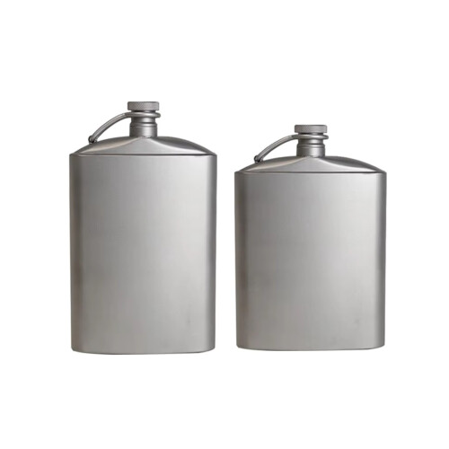 Portable Titaniums Hip Flask 260ml/200ml with Screw-  260ml 1