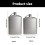 Portable Titaniums Hip Flask 260ml/200ml with Screw-  260ml 4