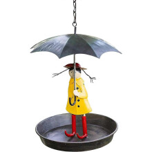 10in Wild Bird Feeder Hanging Bird Feeders for Outside Color Metal Hanging Chain