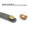 Leather Guitar Strap Holder Button Lock Headstock Adapter-Black 6