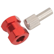 RC-Radhilfskonsole Sechskantadapter für D90, AX10, SCX10, F350, Rot/Schwarz/Blau