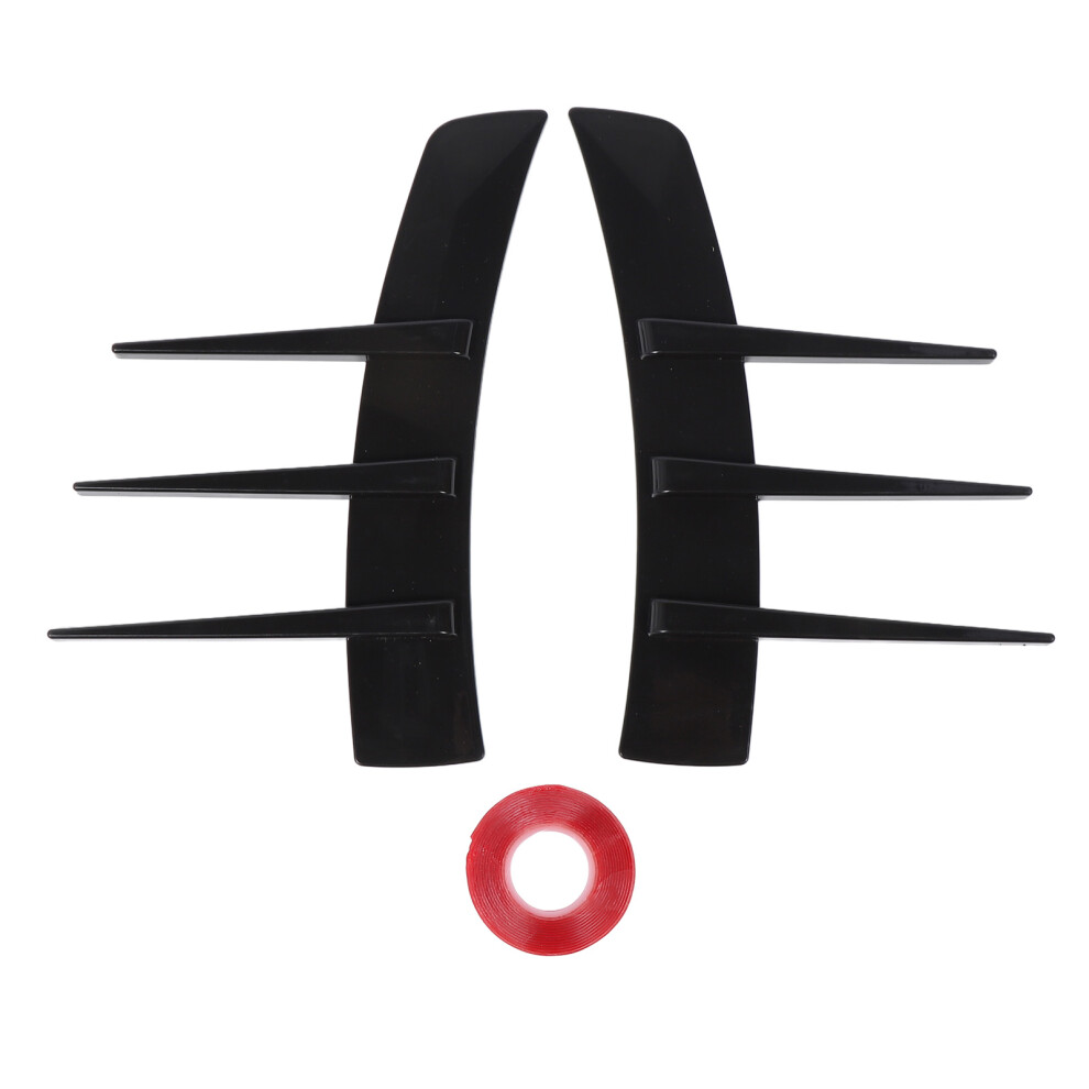 1 Pair Bumper Side Air Vent Trim Universal Car Black 8320539262925
