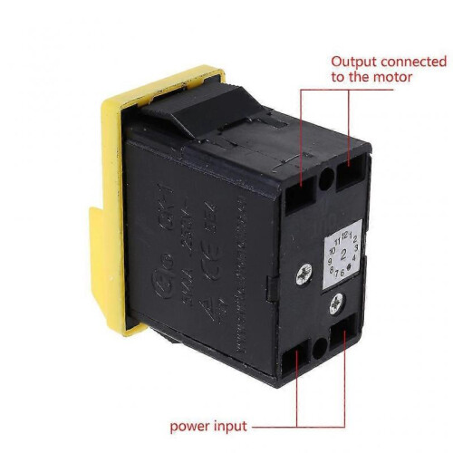 250v 6/4a Waterproof Electromagnetic Pushbutton Machine Saw Cutter Drill On Off 1