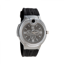 Cigarette Lighter Watch, Refillable Butane, Quartz Watch, Black