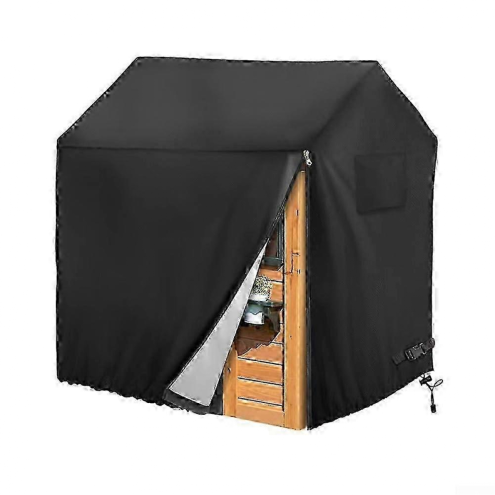 210D Oxford Fabric Kids Playhouse Cover Waterproof Sunshade Black 145x145x160cm-image-OPC-PKG7JFZ-NEW
