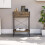Vida Designs (Dark Wood) Brooklyn 1-Drawer Console Table - Industrial Style 3