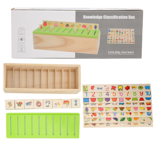 Educational Children Puzzle - Fruit & Number Matching Blocks for Early Learning 1