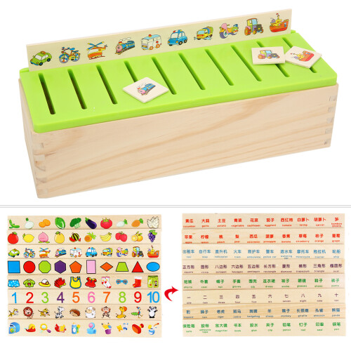Educational Children Puzzle - Fruit & Number Matching Blocks for Early Learning