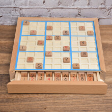 Wooden Kids Number Puzzle Board Game, Educational Toy for Ages 3+