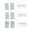 NES Home Nes Home Bathroom Accessories Bath Panel Clips x 6 and Screws 1