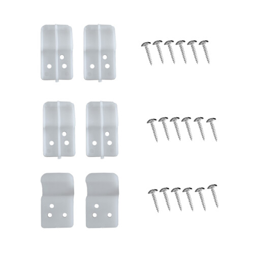 NES Home Nes Home Bathroom Accessories Bath Panel Clips x 6 and Screws