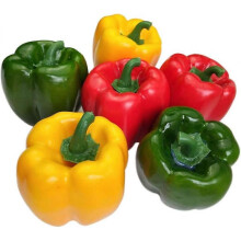 Artificial Bell Peppers Fake Veggie Colorful Bell Peppers for Decoration, Decorative Vegetables