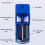 Electric Cigarette Rolling Machine – Fast Automatic Tobacco Roller Maker – Adjustable Filling Density, Stylish Blue Design 2