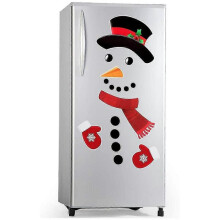 Snowman refrigerator magnet 1 set, cute and interesting refrigerator magnet refrigerator sticker holiday Christmas decoration