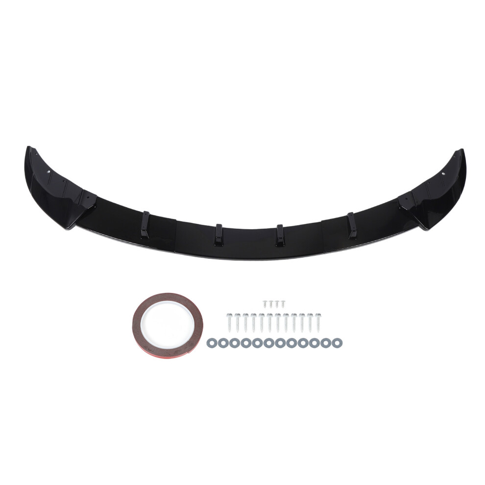 Front Bumper Lip Spoiler 3 Parts Improve Sporty Black 8320539264585