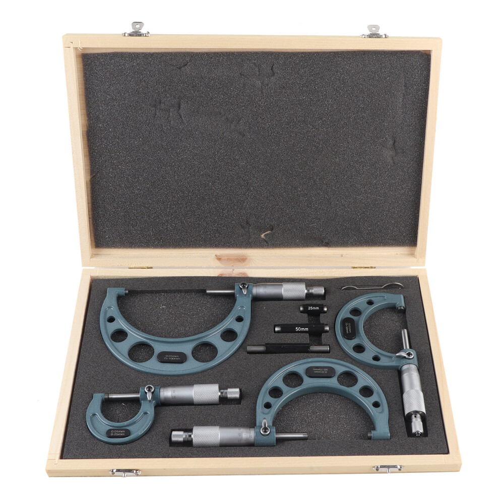 4Pcs 0Â100Mm Metric Outside Micrometers Thickness 8320539264752