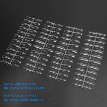 504pcs Wearable Nail Tip False Fake Nail Patches Transparent DIY Manicure Tool