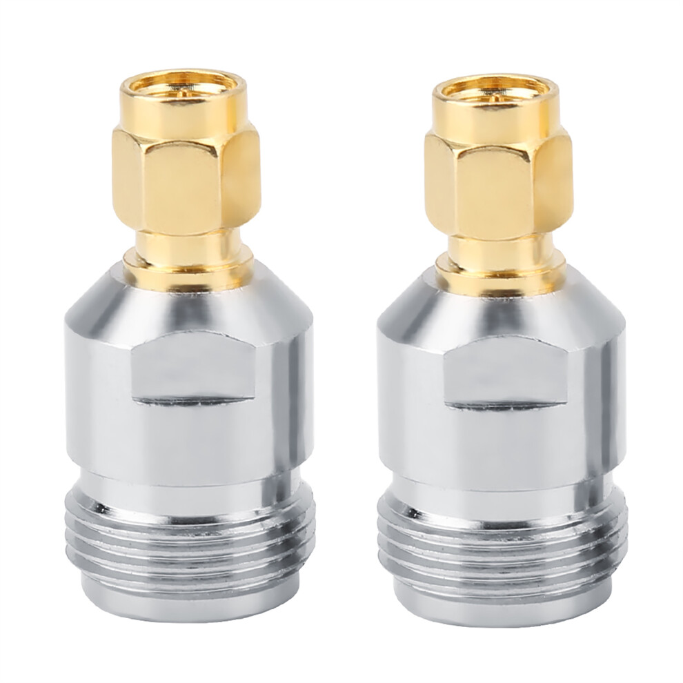 2pcs Type N Female to SMA Male RF Connector