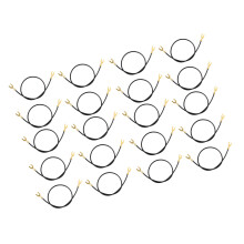 20Pcs U Shape Clip Leads Testing Current Test Wire-Black