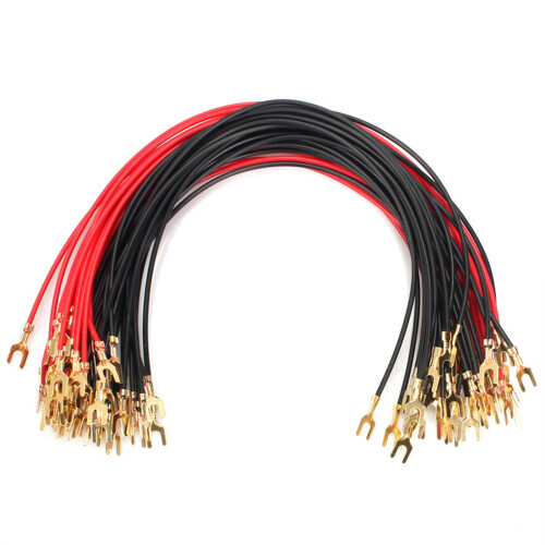 20Pcs U Shape Clip Leads Testing Current Test Wire-Black 1