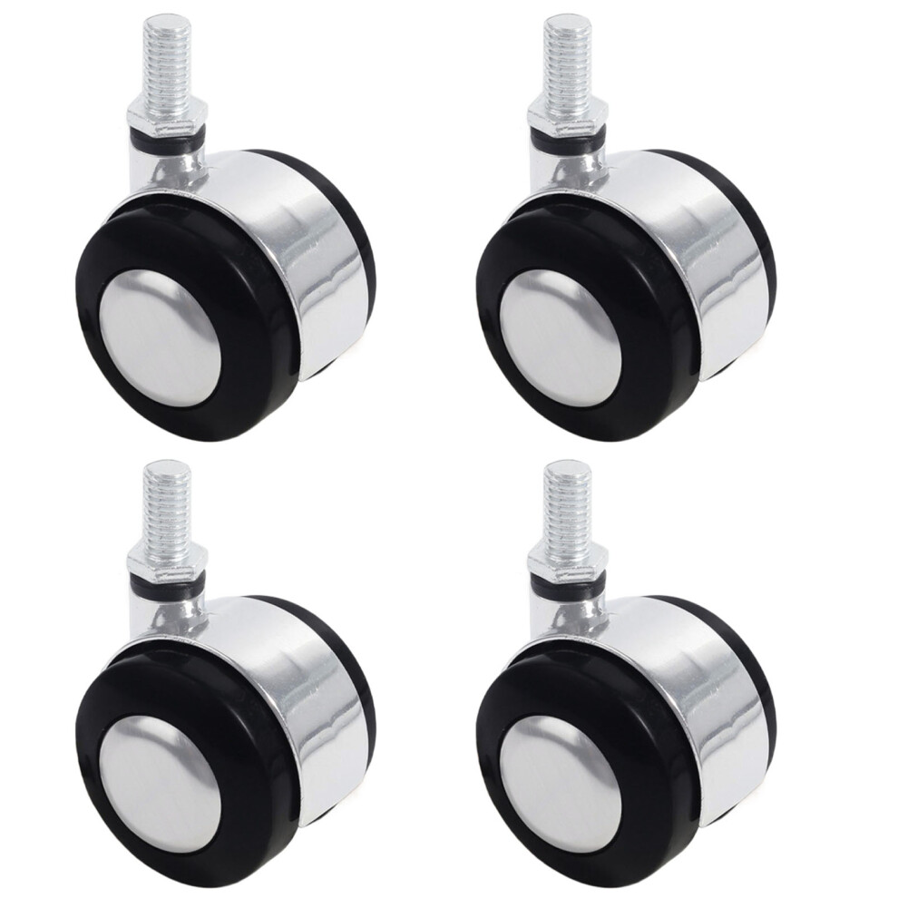 4Pcs Heavy Duty Plastic Caster Wheels Smooth Glides Casters-S 7751000096762