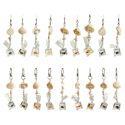 Tropical Fish Shells Phone Charm Ocean Inspire-E style lanyard 1