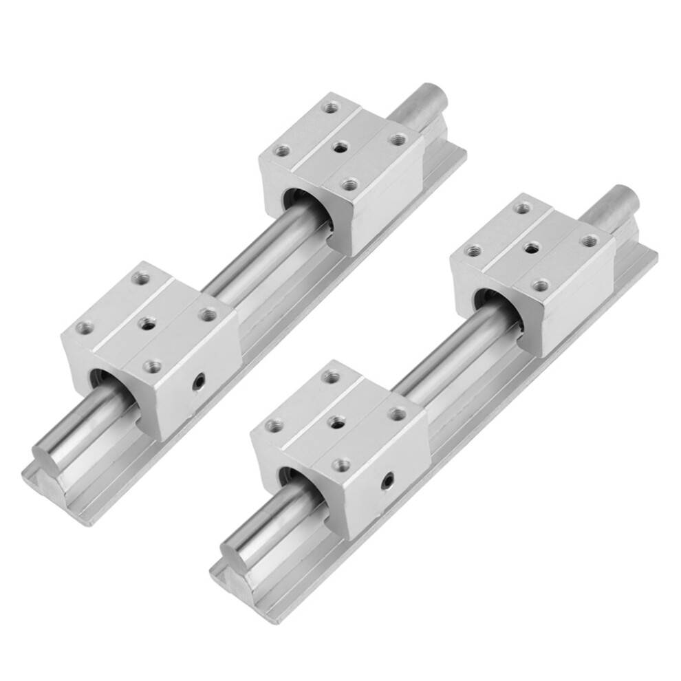 2Pcs SBR12 200mm Linear Slide Guide Shaft Rail