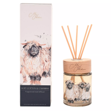 Soft Cotton And Cashmere 150ml Fragranced Diffuser With A Lovely Sheep Design