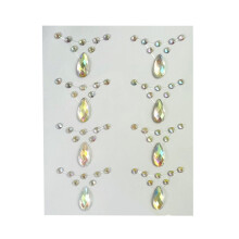 Elegant Face Gems Self Adhesive Face Rhinestones-Crystal Love