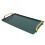 Bandeja rectangular verde de plástico PS con doble asa 14