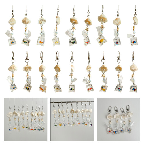 Ocean Themed Fish Shells Phone Accessory Ornament-A door buckle 2