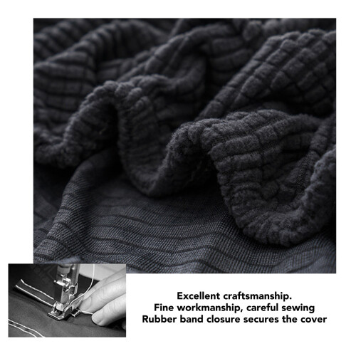 schwarzer dicker Stretch-Bezug Slipcover 40-60cm 40-50cm 2