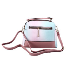 Trendy Pink PU Leather Shoulder Bag for Women - Versatile & Stylish