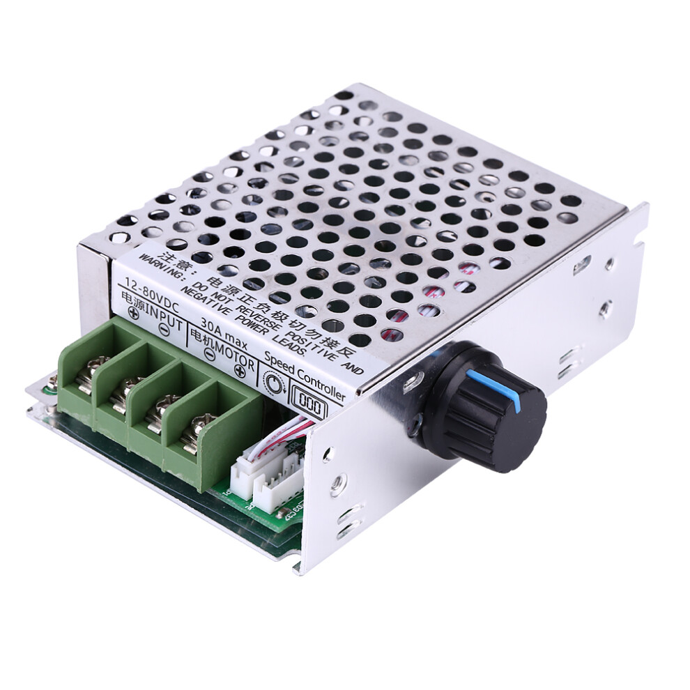 12V-80V DC 30A PWM Variable Digital LCD Display DC