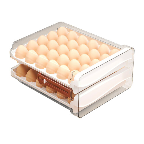 Transparent Egg Holder for Refrigerator Plastic Breakage Resistant 12 Count 1
