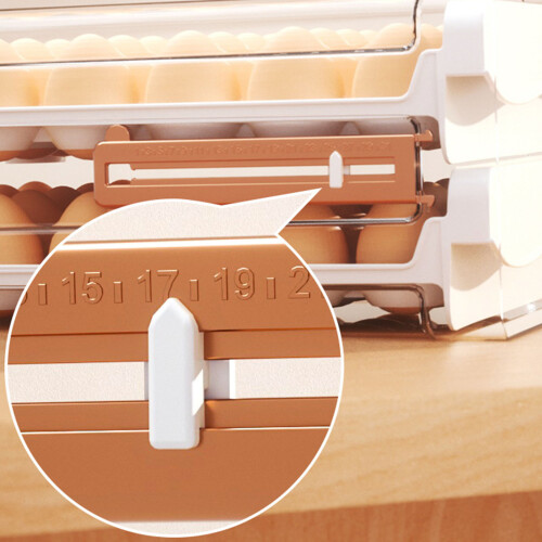 Transparent Egg Holder for Refrigerator Plastic Breakage Resistant 12 Count 2