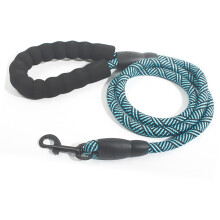 Pfauenblau L 2m/6,6ft Hundeleine, Schaumstoffgriff