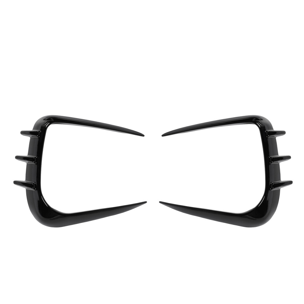 1 Pair Front Bumper Spoiler Aerodynamic Left Right Black 8320539266381