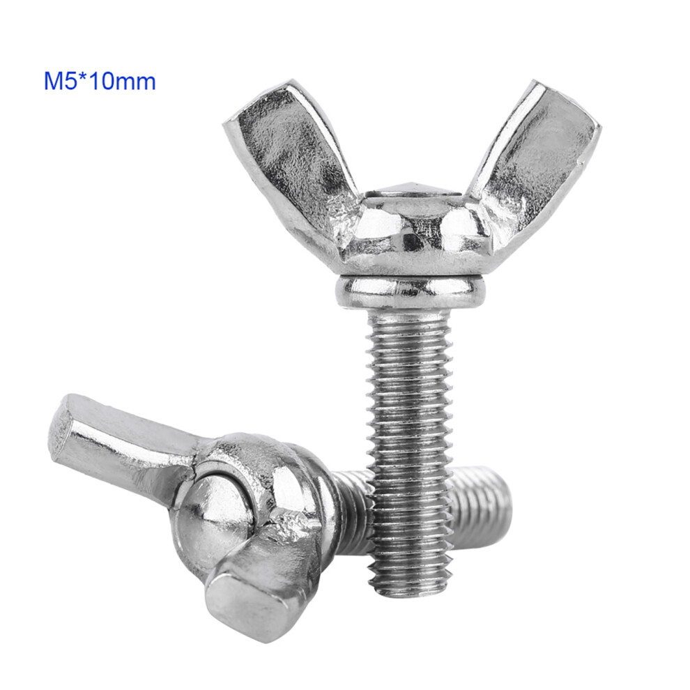5pcs Bag 304 Stainless Steel Wing Butterfly Screws