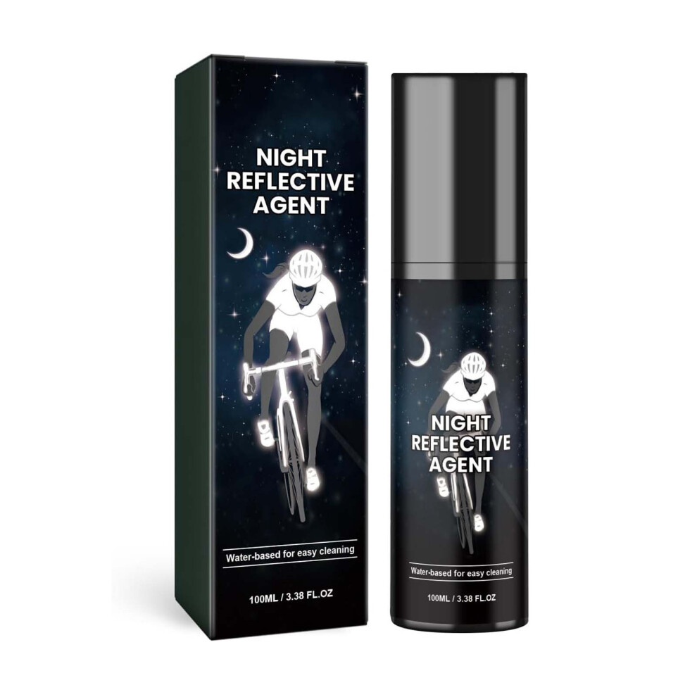 (White) Night Reflective Spray Paint Outdoor Reflective Marking Night Riding Bike Reflective Equipment 100ml