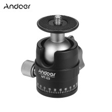 Andoer MT-03 Mini-Kugelkopf-Stativ Monopod Halterung, 5KG Tragfähigkeit, Aluminium