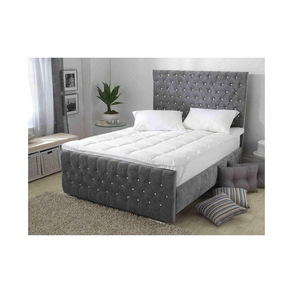 (DOUBLE) 5 CM Mattress Topper Microfiber Air Flow OR 3D Bubbles Massage Topper ALL SIZES-image-OPC-PKG8BY8-NEW