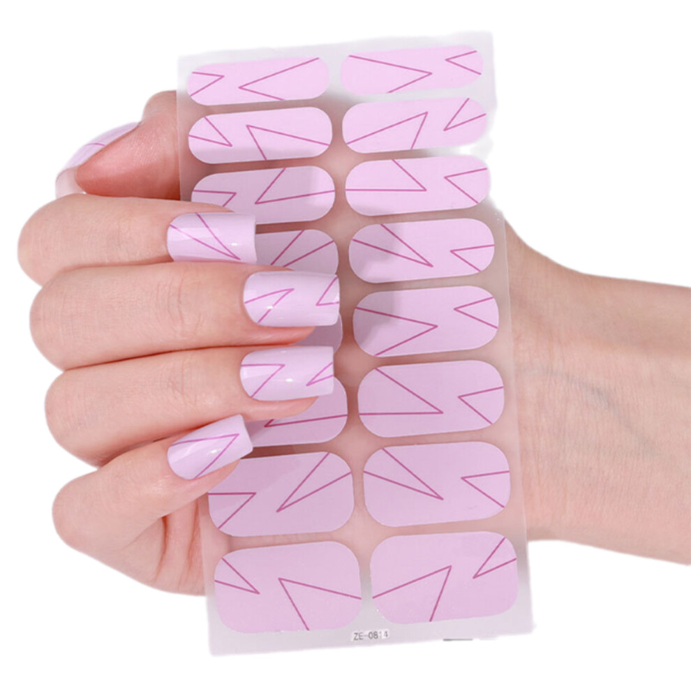 Nails Polish Strips French Tip Gels Nail Sticker Nail-ZE0814